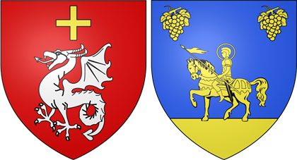 Blasons d'Ancy et de Dornot